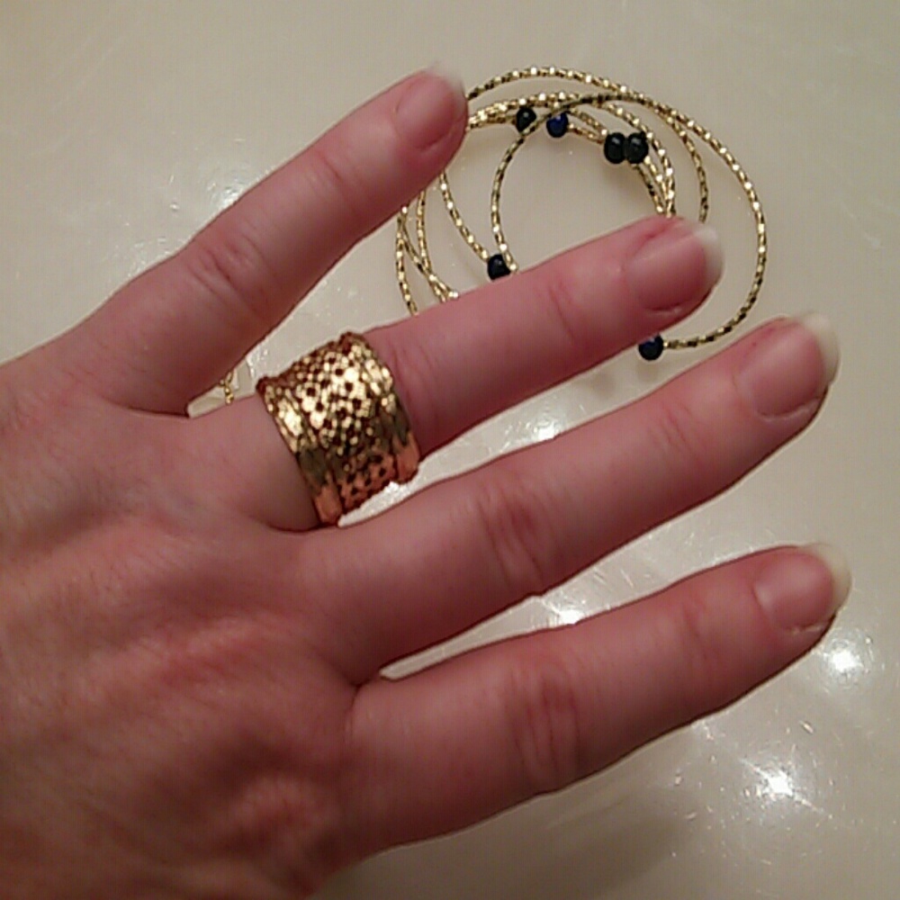 Stack Rings Gold over Bronze - Picture 4 of 5